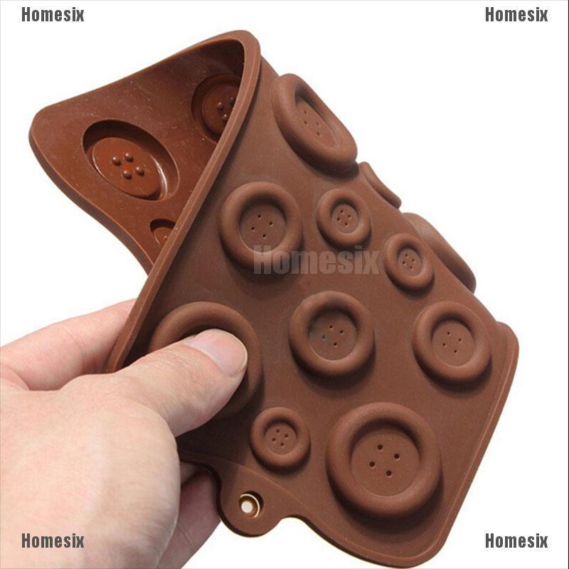 1 Khuôn Silicone Làm Bánh Hình Nút Áo