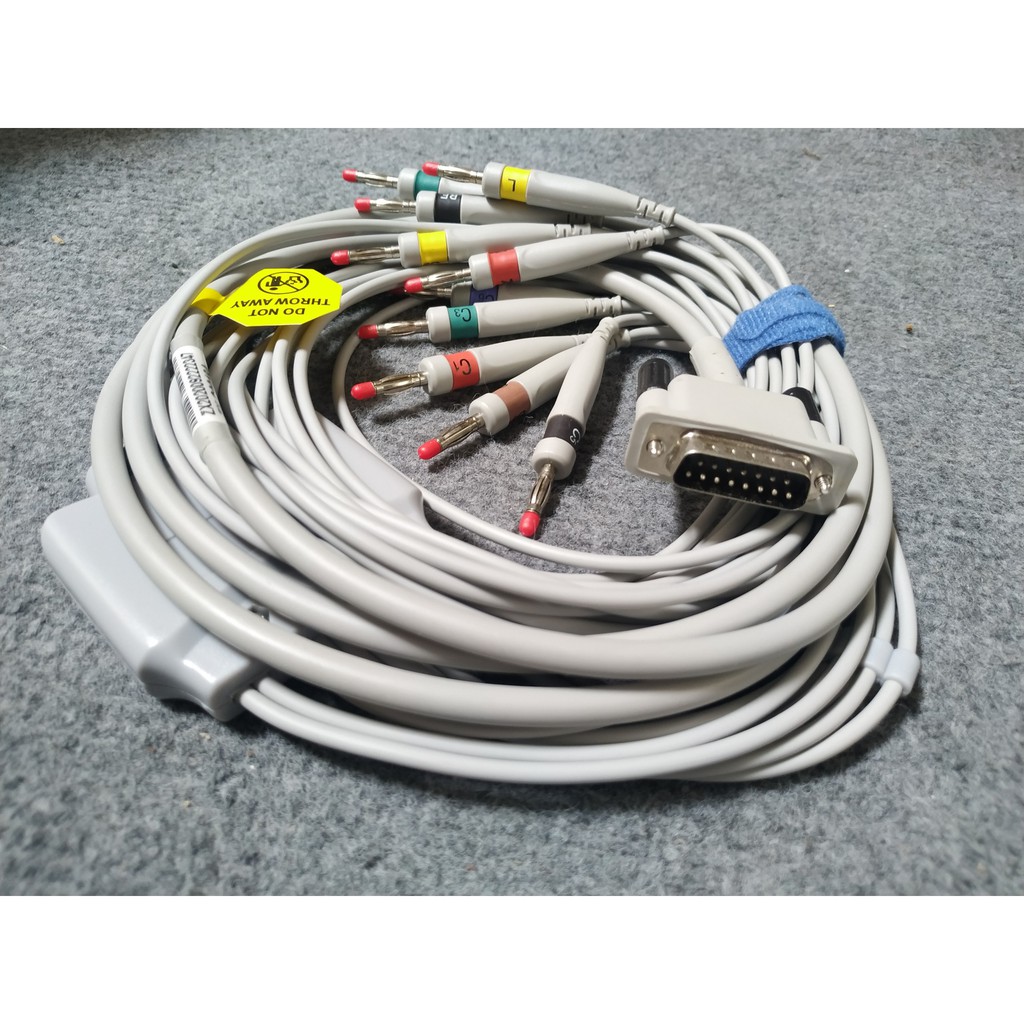 Cáp điện tim HP (Phillips) / Phụ kiện cho máy điện tim HP (Phillips) | Cáp điện tim tương thích HP (Phillips)