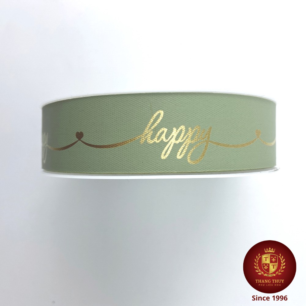 Ruy băng nơ Thái chữ Happy