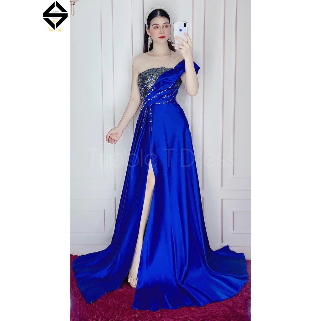Đầm maxi dạ hội kim sa kết cườm sang trọng TRIPBLE T DRESS - size M/L -MS98Y