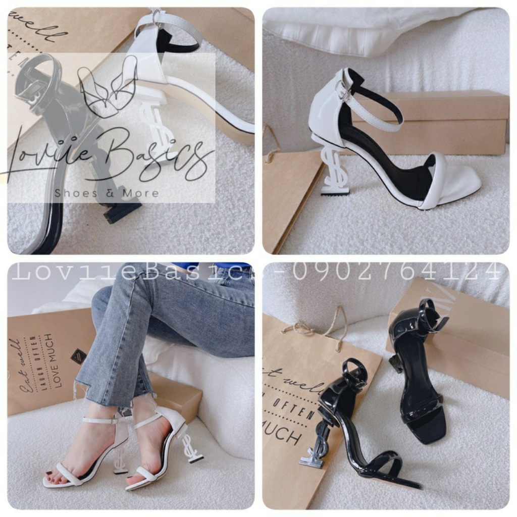 GUỐC NỮ LOVIIE BASICS - CAO GÓT NỮ THỜI TRANG QUAI NGANG - SANDAL NỮ 10 PHÂN - G220634