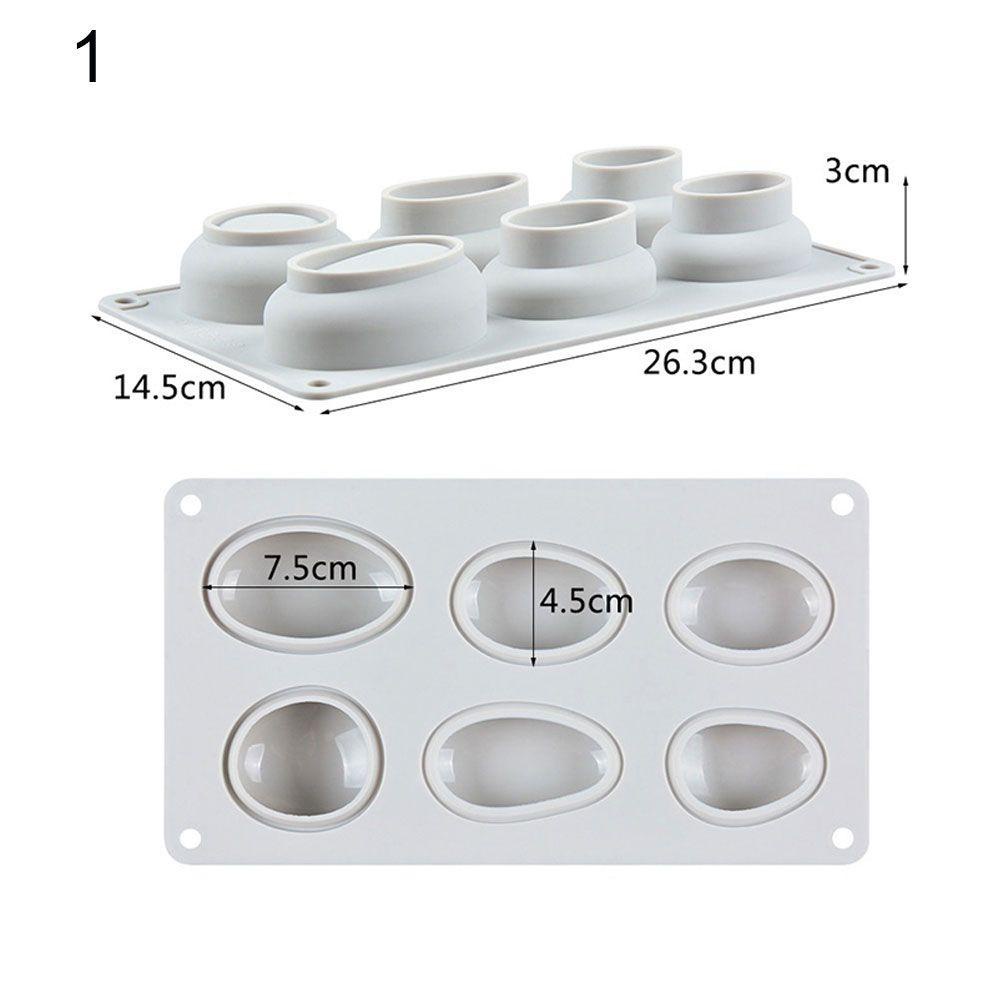 CONOPERY Khuôn Silicone Làm Bánh Hình Viên Đá Cuội Độc Đáo