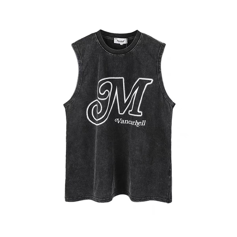 Áo Thun Sát Nách In Chữ Kiểu Hồng Kông Thời Trang Mùa Hè Cho Nữ