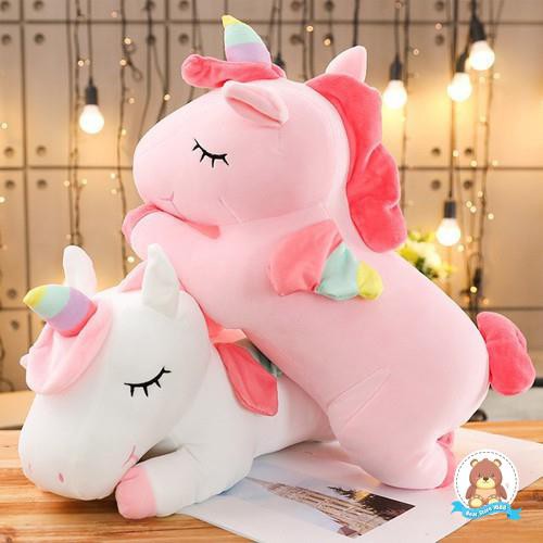 <HÀNG XƯỞNG> Gấu bông gối ôm ngựa kỳ lân ngựa pony vải co dãn 4 chiều hàng cao cấp mới nhất 2021