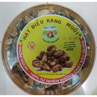 Hạt điều rang muối loại vỡ - 500 gram