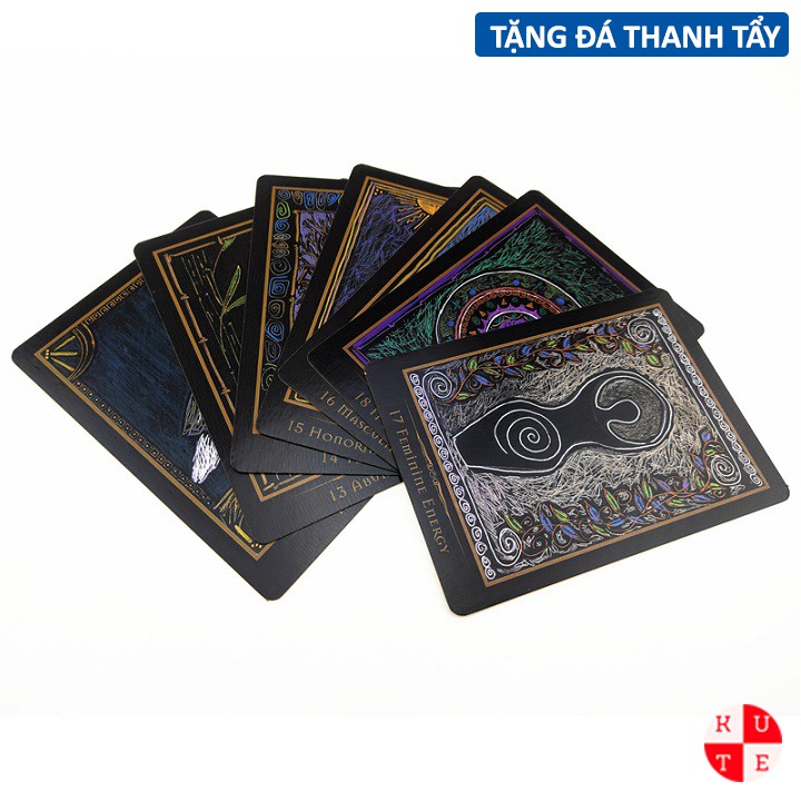 Bộ Bài Oracle Shamanic Healing 44 Lá Bài Tặng File Tiếng Anh Và Đá Thanh Tẩy C191