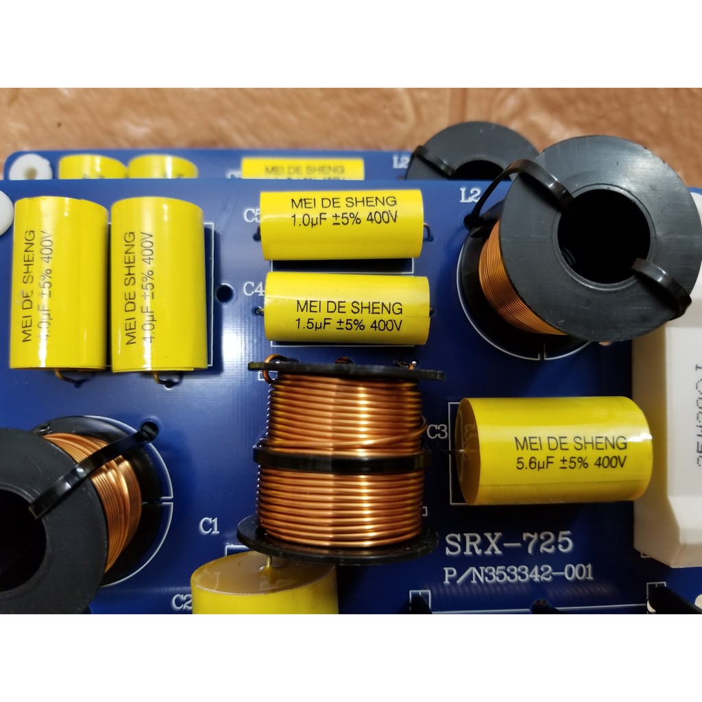 Mạch Phân Tần Full Đôi dành cho cấu trúc Loa 2 Bass 1 Treble SRX-725 công suất cực Lớn