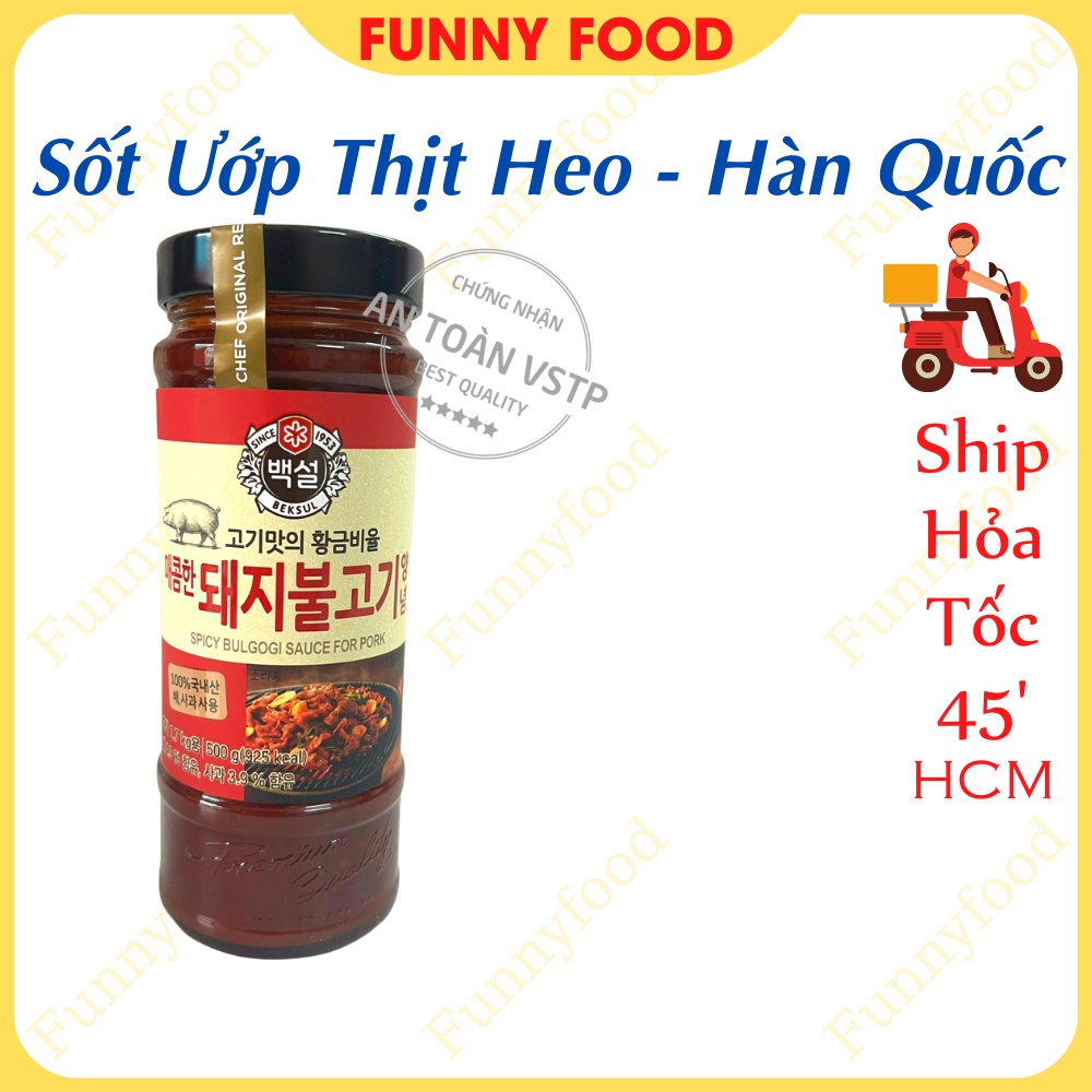 Sốt Ướp Thịt Heo Nướng Hàn Quốc 290g/hũ – Sốt Ướp Thịt BBQ – [Ship Hỏa Tốc HCM] - Funnyfood