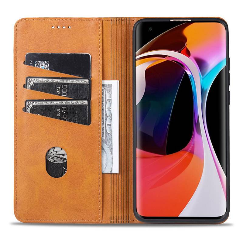 Bao Da Điện Thoại pu Nắp Lật Phong Cách Doanh Nhân Cho xiaomi mi 10 xiaomi mi10 pro mi10pro Giá Đỡ