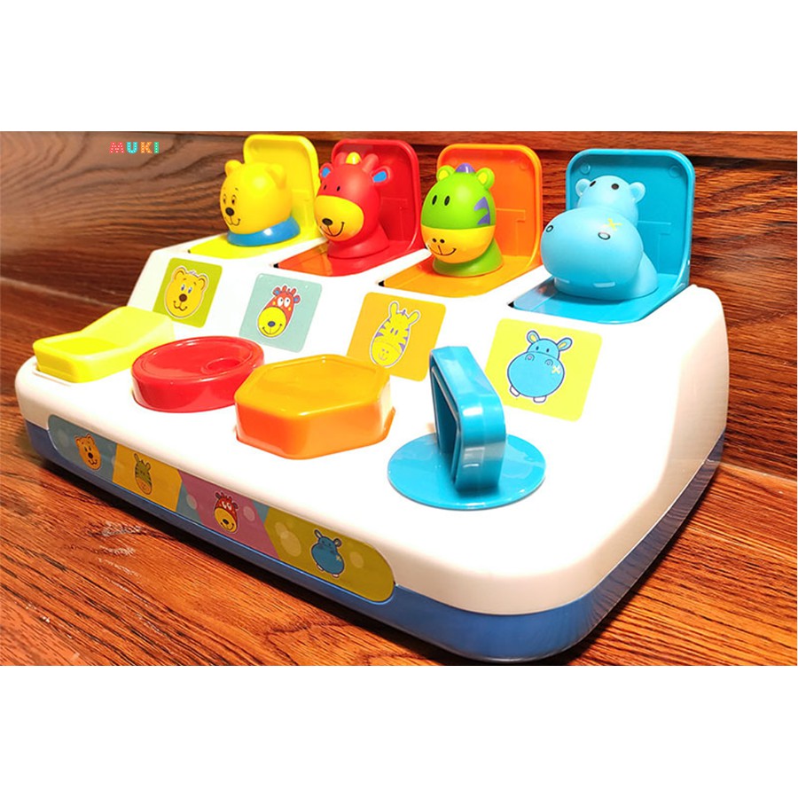 Đồ chơi Pop up Animals phát triển kĩ năng cơ bản cho bé từ 0 đến 6 tuổi