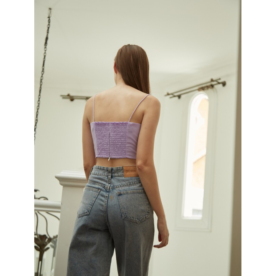 COCO SIN - Áo 2 Dây Nơ Tím | BigBuy360 - bigbuy360.vn