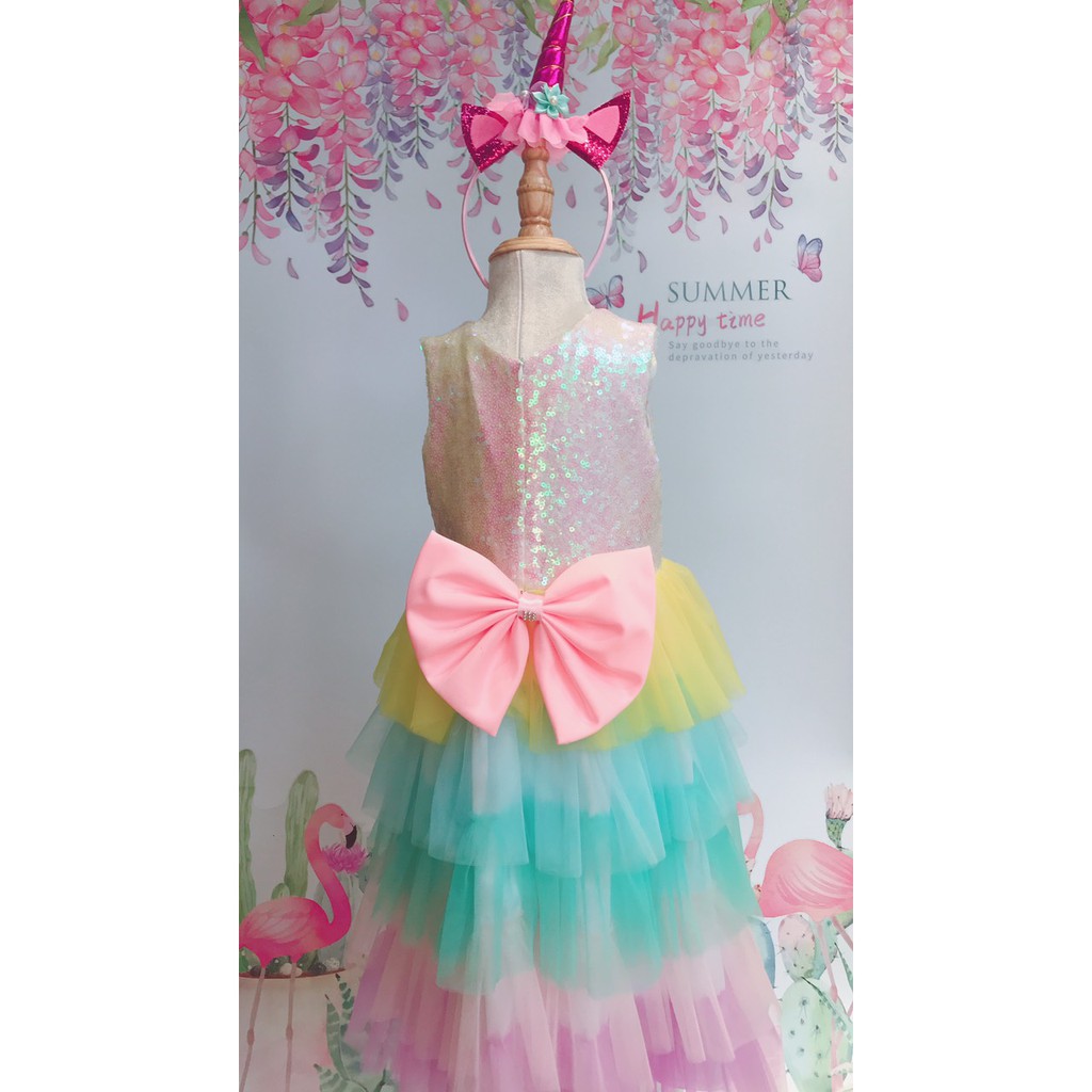 Đầm công chúa thiết kế cao cấp bé gái, cho bé 15-40kg