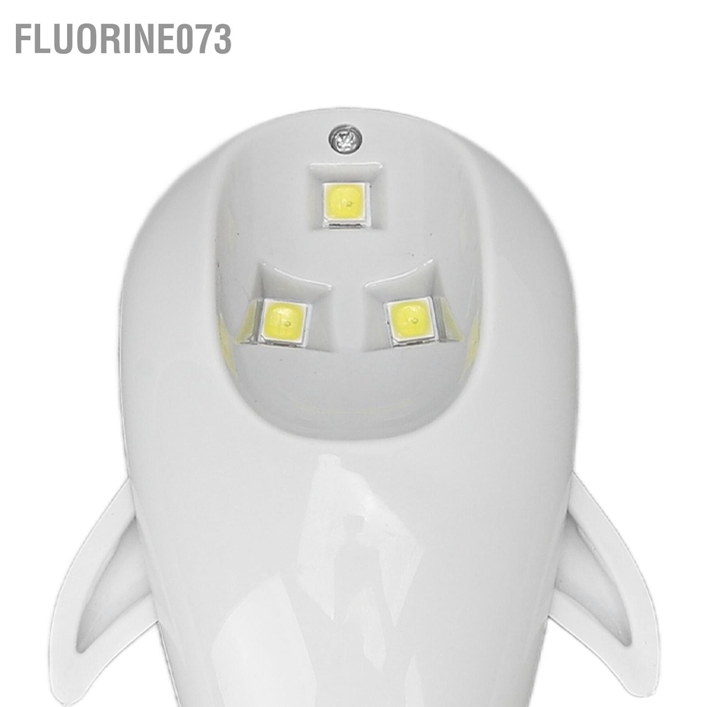 [Hàng Sẵn] Đèn UV LED Gel Nail Máy Sấy Móng Tay Cầm Nhỏ Có Thể Sạc Được Hình Cá Voi Dễ Thương Dụng Cụ Vẽ Chuyên Nghiệp 【Fluorine073】