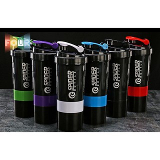 [Mã PHUKXFOUR giảm 50% 190K] Bình Lắc Shaker Tập GYM 3 Ngăn Tiện Dụng 500 Ml