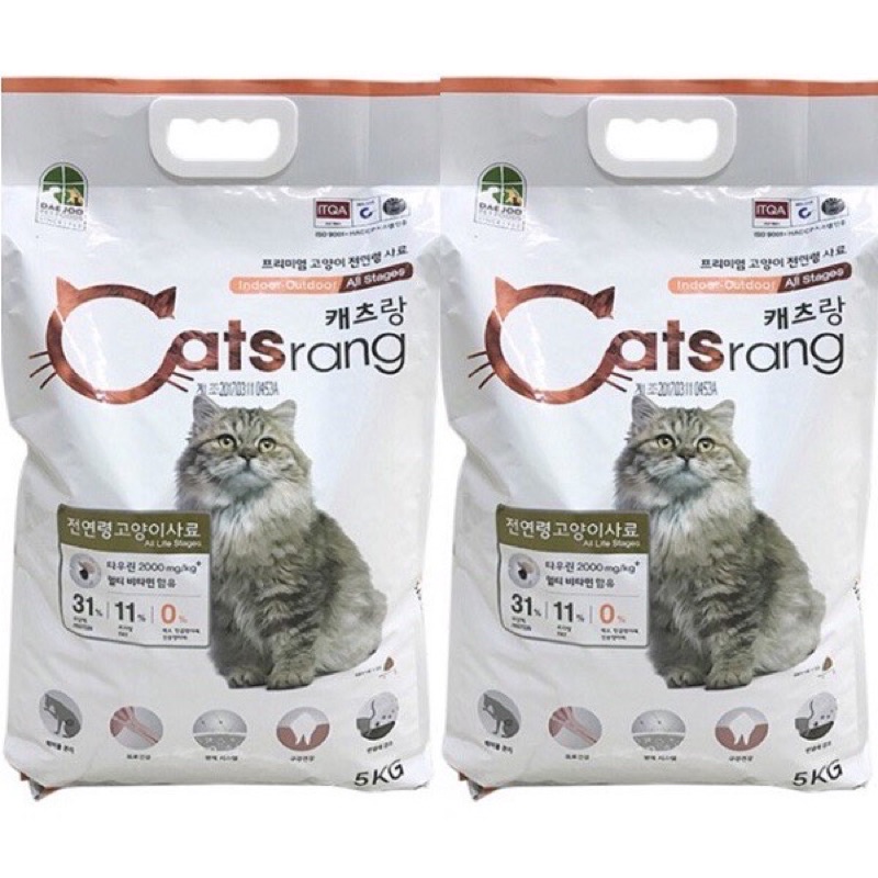 FREESHIP ĐƠN 50K_Thức ăn hạt Catsrang Hàn Quốc dành cho mèo mọi lứa tuổi cao cấp - Lna