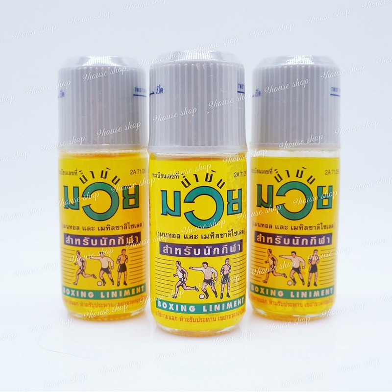 DẦU NÓNG XOA BÓP DÀNH CHO NGƯỜI CHƠI THỂ THAO BOXING LINIMENT THÁI LAN 60ML CHÍNH HÃNG - 9089