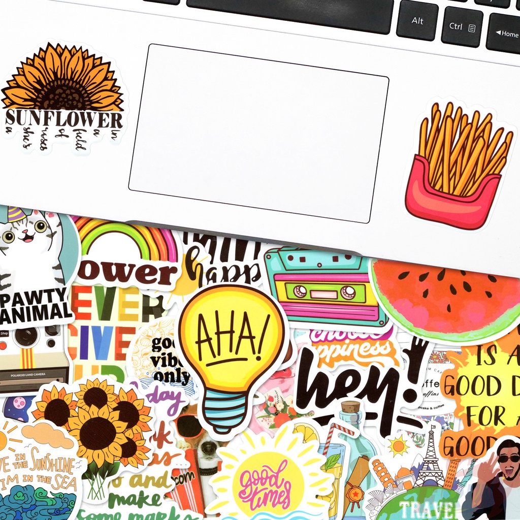 25Pcs/Set ❉ VSCO Sunshine Healing Slang Stickers ❉ DIY Fashion Waterproof Doodle Decals Stickers