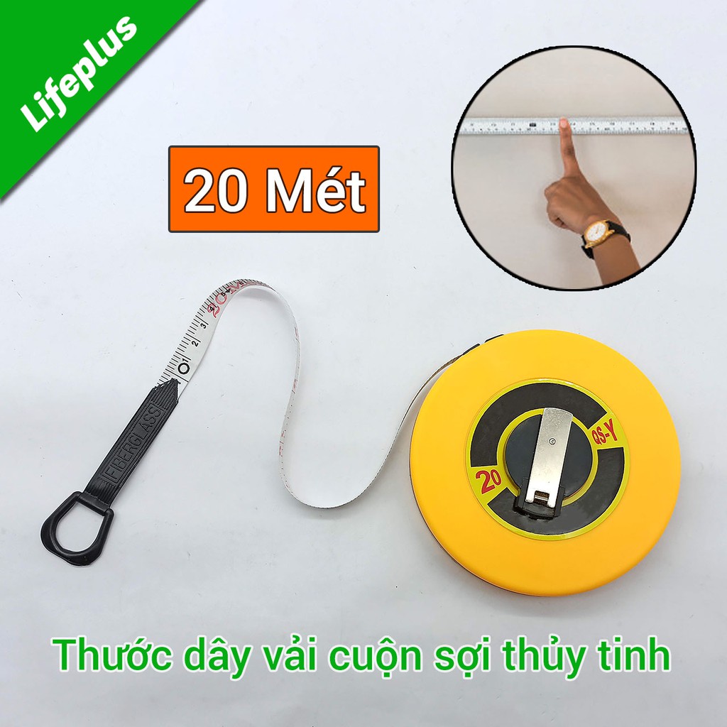 Thước dây vải sợi thủy tinh cuộn 20m