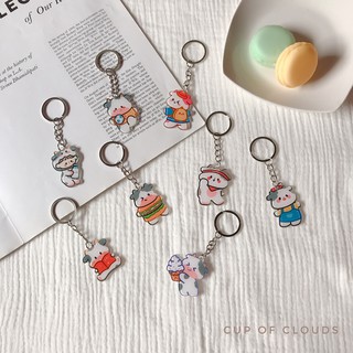 Móc khóa bò sữa đáng yêu