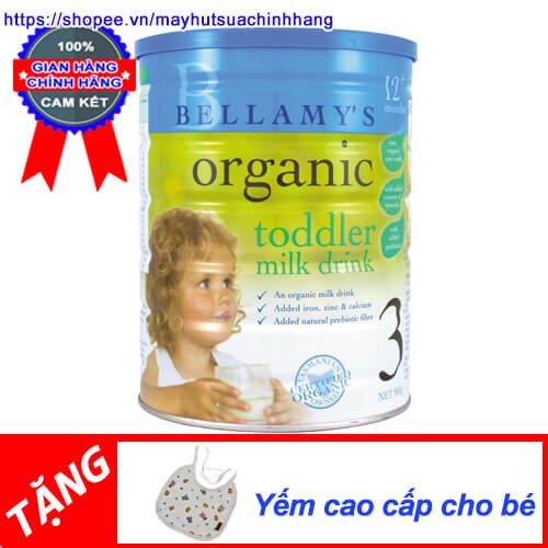 Sữa Bellamy Organic đủ số 1 2 3 4 900g cho bé từ 0-12m chính hãng