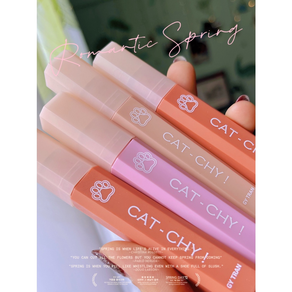 Son kem thiên nhiên Cat-Chy chất son mịn chuẩn mịn đáng yêu