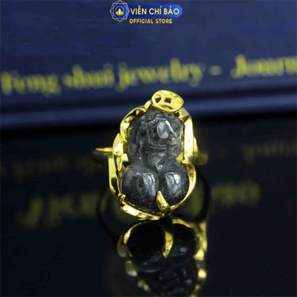 Nhẫn bạc nữ thiên lộc tóc đen chất liệu bạc 925 thời trang phụ kiện trang sức nữ Viễn Chí Bảo N600010