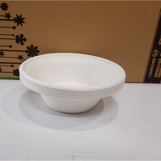 10 Chén Giấy Bả Mía 340ml- Hàng Nhập Khẩu Thái Lan - L003