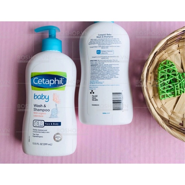 Sữa Tắm Gội Dịu Nhẹ Cho Bé Cetaphil Baby Gentle Wash &amp; Shampoo