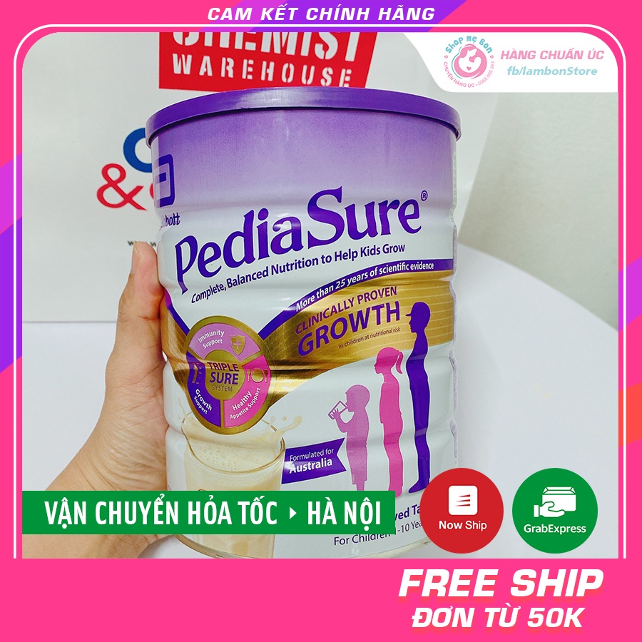 [CHUẨN AIR-Date 9/2022] Sữa Pediasure Úc 850g nắp tím