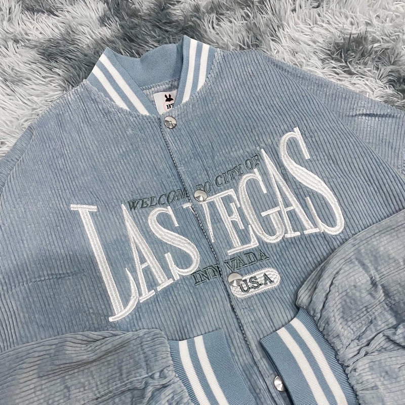 Áo Khoác Bomber Lasvegas Xanh Biển