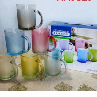 Màu Sắc Set 6 Kính Thủy Tinh Nhiều Màu Độc Đáo Tiện Dụng