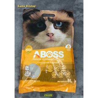 Cát vệ sinh cát đất sét Bentonite Aboss 8L