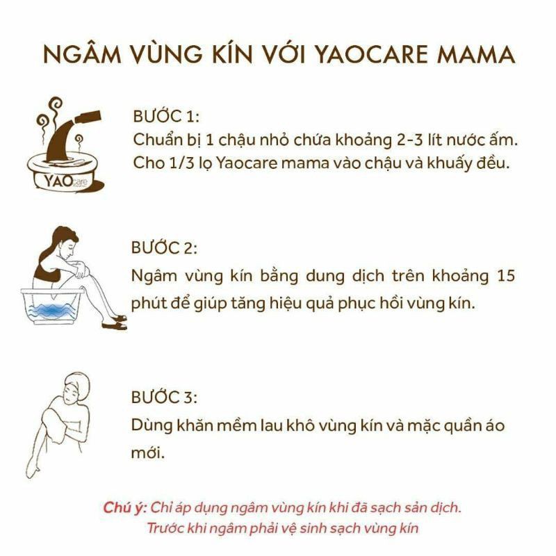 Thảo dược xông ngâm vùng kín sau sinh Yaocare Mama ( chai 250ml)