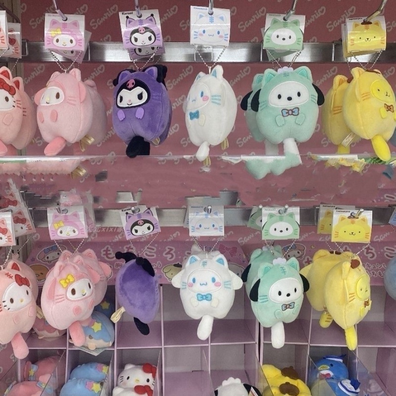 SANRIO Thú Nhồi Bông Mềm Mại Hình Nhân Vật Kuromi My Melody Cinnamoroll Hello Kitty