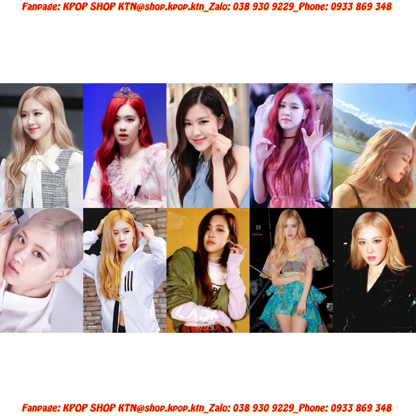 CARD BO GÓC ROSÉ BLACK PINK