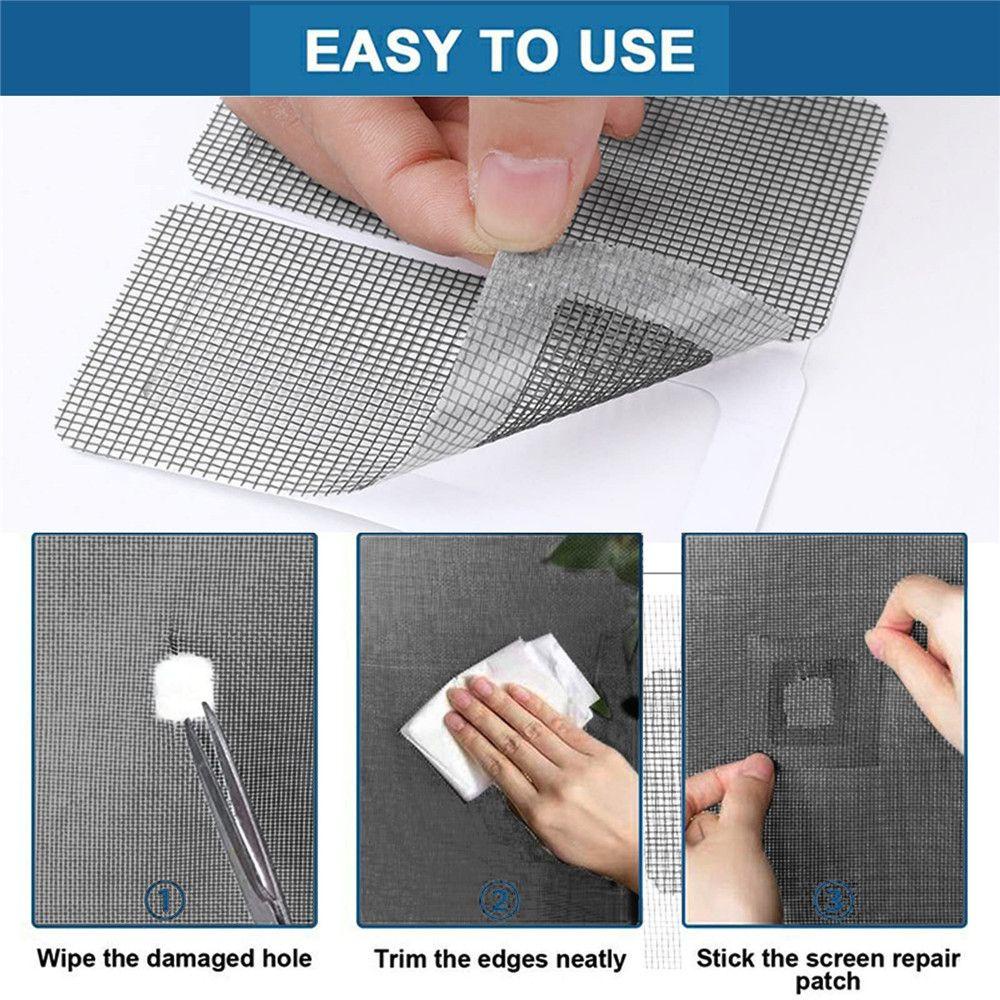 Set 3 Miếng Dán Sợi Thủy Tinh Chống Muỗi Cho Cửa Sổ