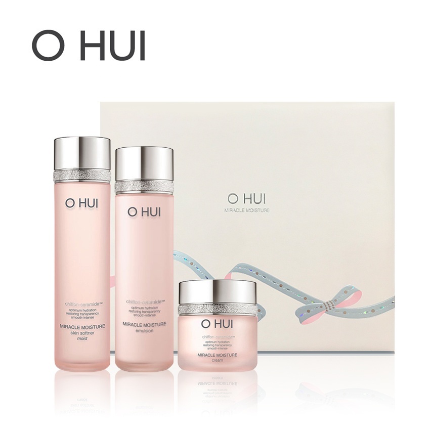 Bộ dưỡng ẩm trắng hồng Ohui Miracle Moisture Special Set 8 sản phẩm - Bộ Ohui Hồng Ohui