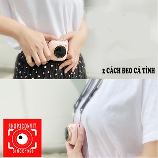 Quạt đeo cổ mini thời trang phong cách retro camera