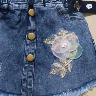 Quần bò giả váy trẻ em