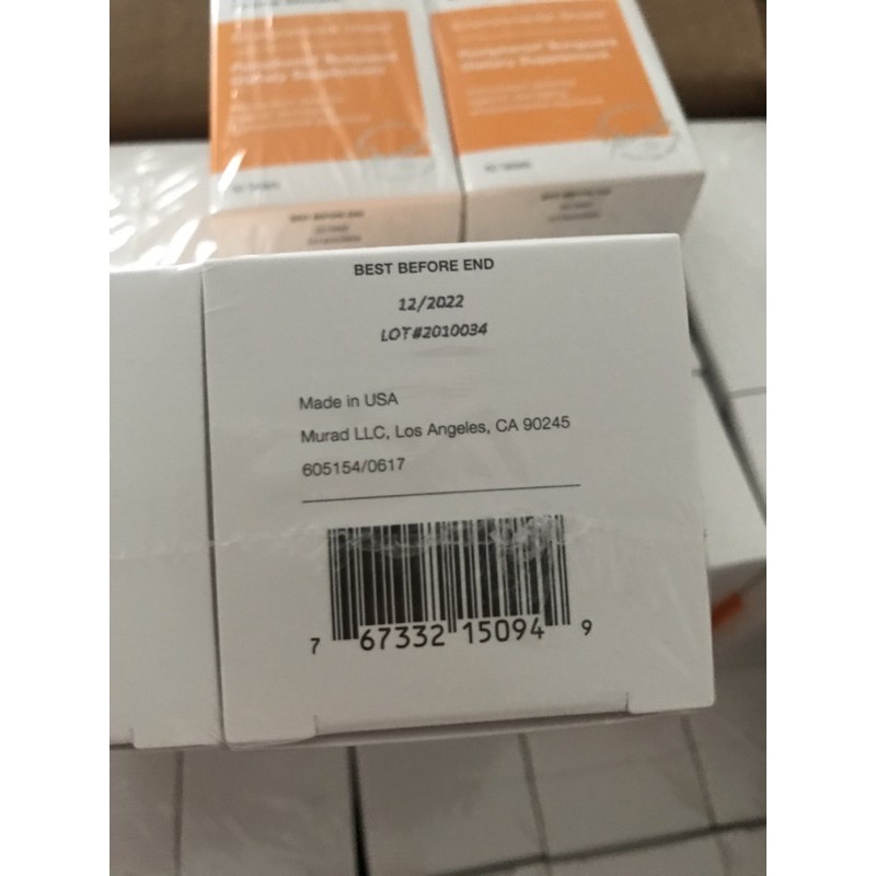 ( Date 04/23) Viên uống chống nắng nội sinh Murad Pomphenol Sunguard 60 viên | Thế Giới Skin Care