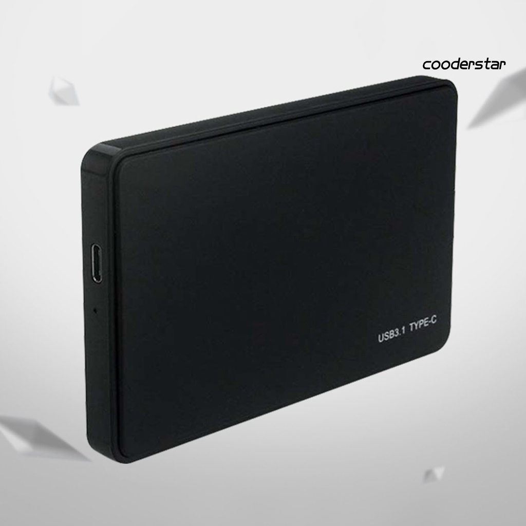 COOD-st Hard Disk Box Portable USB3.1/Type C 2.5-inch Mobile HDD Enclosure SSD Case for Computer