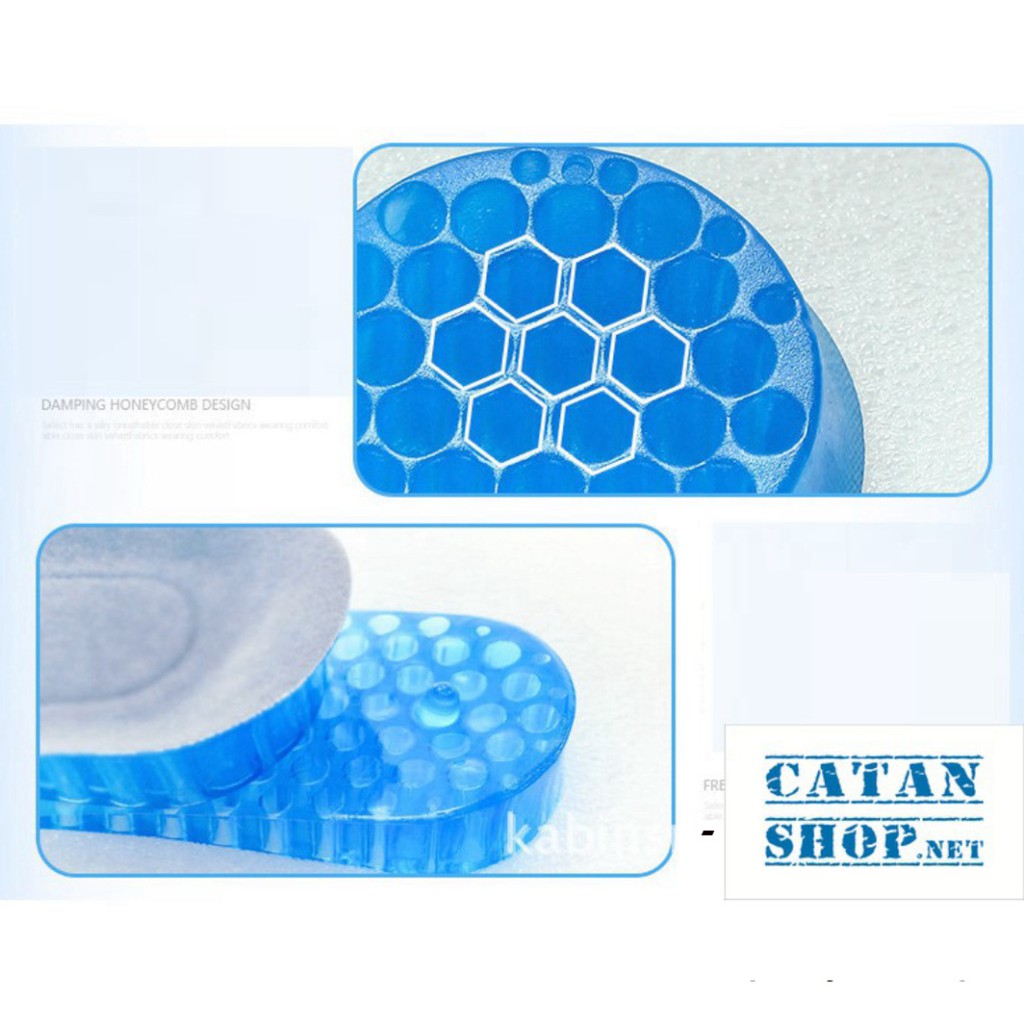 Lót Giày tăng chiều cao ❤️FREESHIP❤️ Combo 4 miếng lót giày silicon gel siêu êm ái GIÀY ĐỘN giày cao độn gót