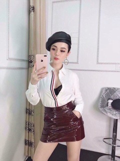 Áo sơ mi viền sọc