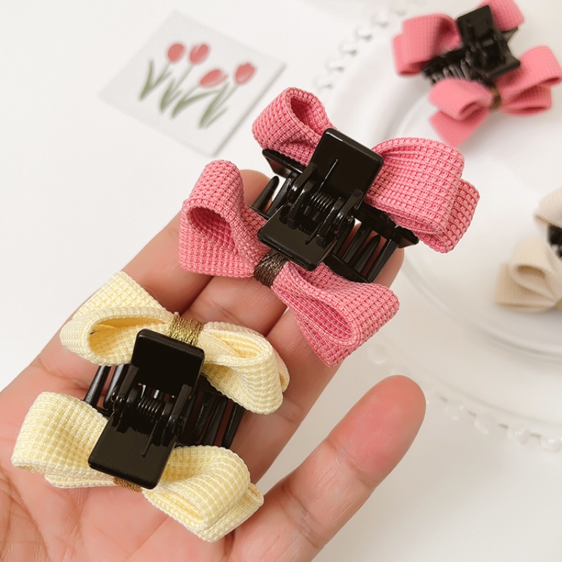 Kẹp Tóc Nơ Hai Mặt Cỡ Nhỏ Dễ Thương