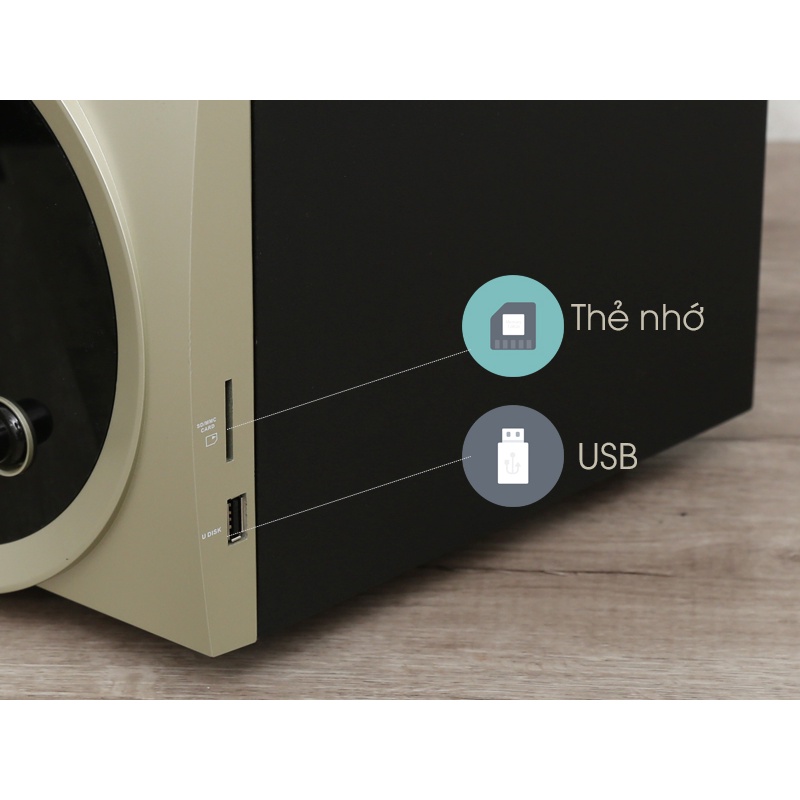 Loa vi tính Bluetooth Enkor V2720 Gold - 2.1