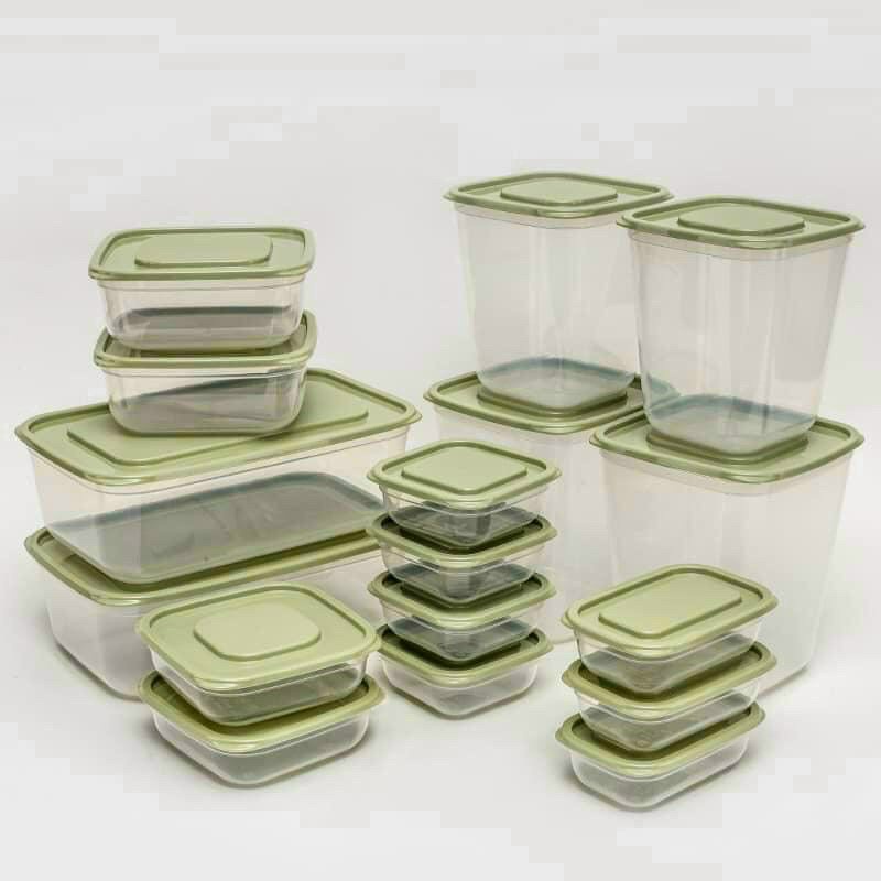 Bộ hộp nhựa đựng thức ăn 17 món trong tủ lạnh