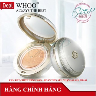 Phấn Nước Dưỡng Trắng WHOO Radiant White Moisture Cushion Foundation [whoo trắng]
