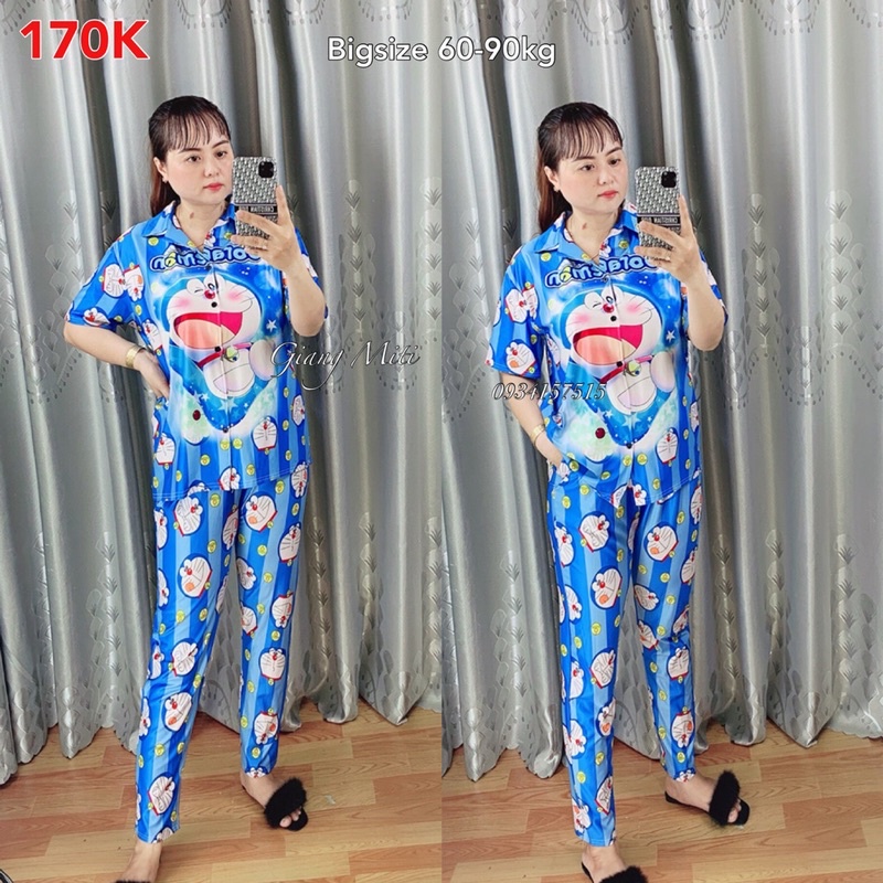Pijama TNQD thun lạnh ,phom từ 60kg-95kg