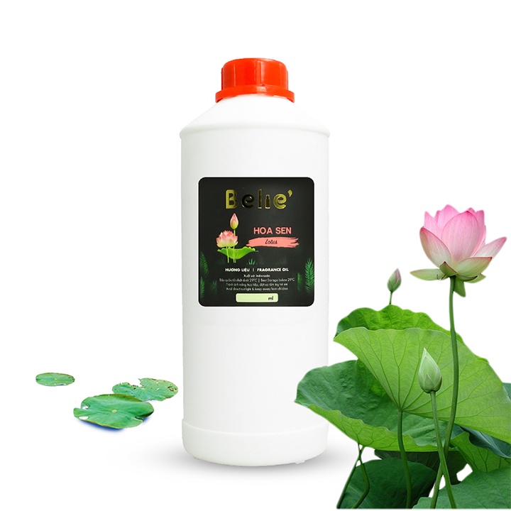 Nguyên liệu hương hoa sen Belie làm mỹ phẩm nến thơm, xông hơi, khử mùi, 500,100ml
