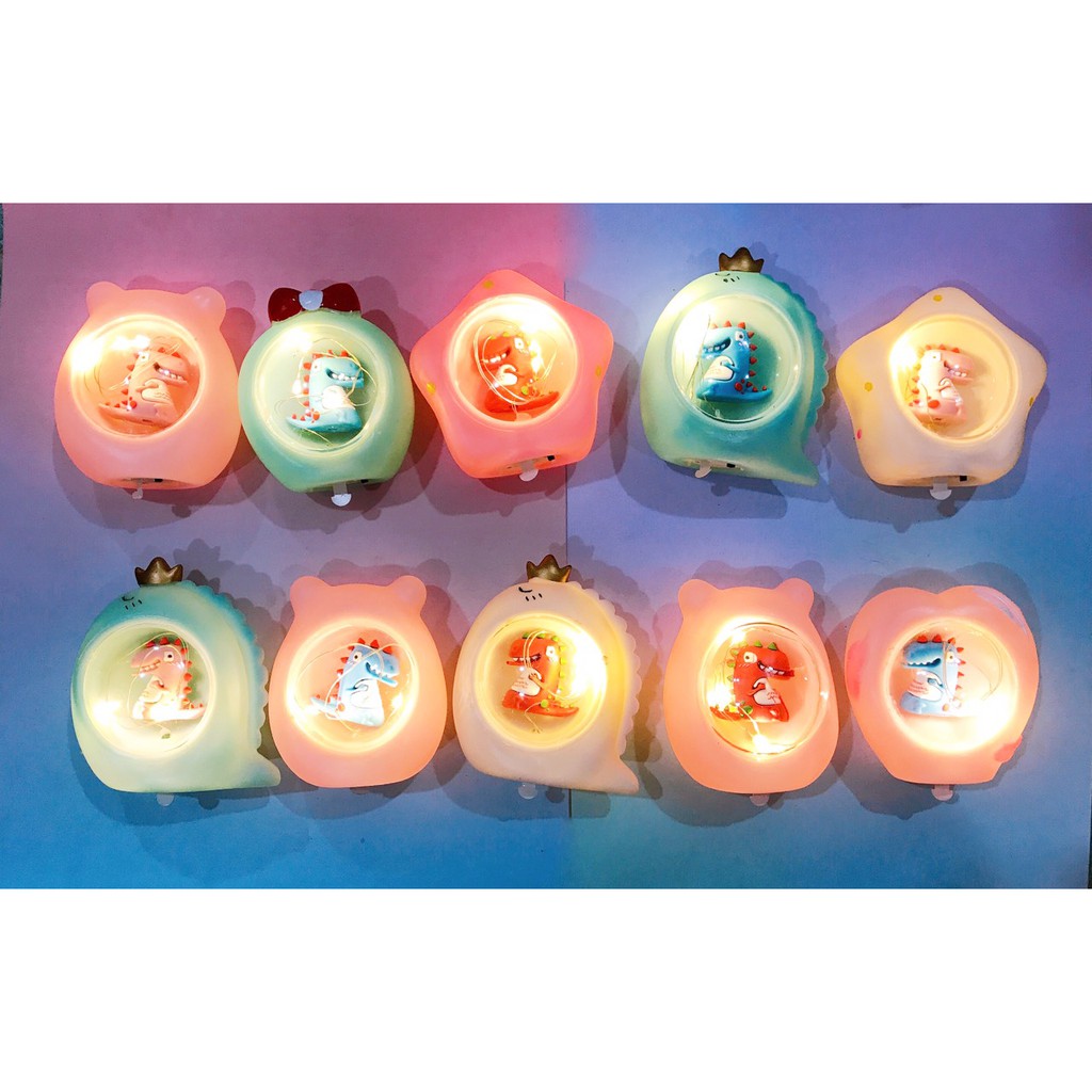 đèn ngủ khủng long đom đóm DLD5 Đèn Led Siêu Dễ Thương đèn trang trí cute